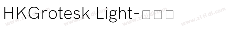 HKGrotesk Light字体转换
